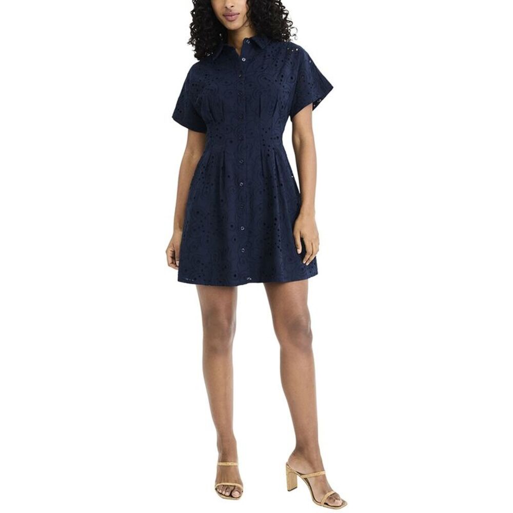 Donna Morgan Womens  Mini Dress, Navy